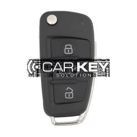 Audi A1 Q3 2012–2016 Klapp-Fernbedienungsschlüssel, 3 Tasten, 433 MHz, 48 Transponder