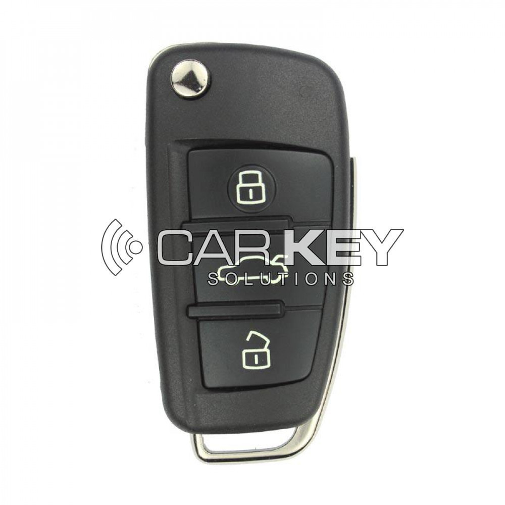 Audi A3 2014 Klappschlüssel 48 TP25 Transponder 3 Tasten 433 MHz