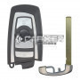 BMW FEM Smart Remote Key 4 Tasten 433,92 MHz Silber Farbe 9266843-02