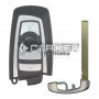 BMW FEM Smart-Remote-Schlüssel, 4 Tasten, 434,63 MHz, silberfarben, FCC-ID: YG0HUF5767