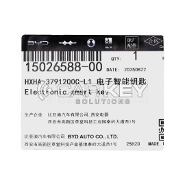 BYD 2025 Original Smart-Fernbedienungsschlüssel mit 4 Tasten 433.92FSK 15026588-00