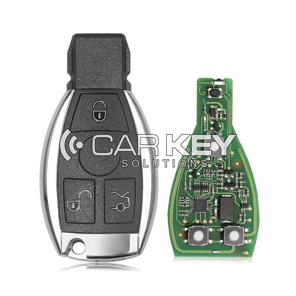 CGDI Mercedes Benz Chrom-Fernbedienung, 3 Tasten, Schlüsselanhänger / IYZ-3312 / 315 MHz oder 433 MHz