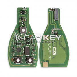 CGDI Mercedes Benz Chrom-Fernbedienung, 3 Tasten, Schlüsselanhänger / IYZ-3312 / 315 MHz oder 433 MHz