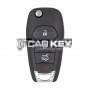 Chevrolet 2019 Typ Klappschlüssel 4 Tasten 433Mhz PCF7941E Transponder 13530745