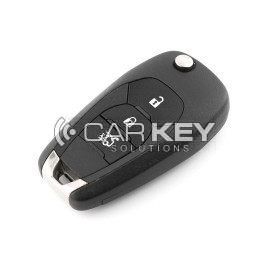 Chevrolet Cruze 2018 Klappschlüssel mit Fernbedienung, 3 Tasten, 433 MHz, Originalplatine mit Nachrüstgehäuse