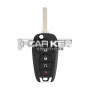 Chevrolet Cruze 2018 Folding key with remote control, 4 buttons, 433 MHz, original board with retrofit housing