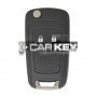 Chevrolet Cruze-Opel Astra J Flip-Fernbedienungsschlüssel, 2 Tasten, 433 MHz, FCC-ID: 5WK50079