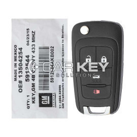 Chevrolet Malibu Cruze Impala 2013+ Original Flip Remote 433 MHz 5912544