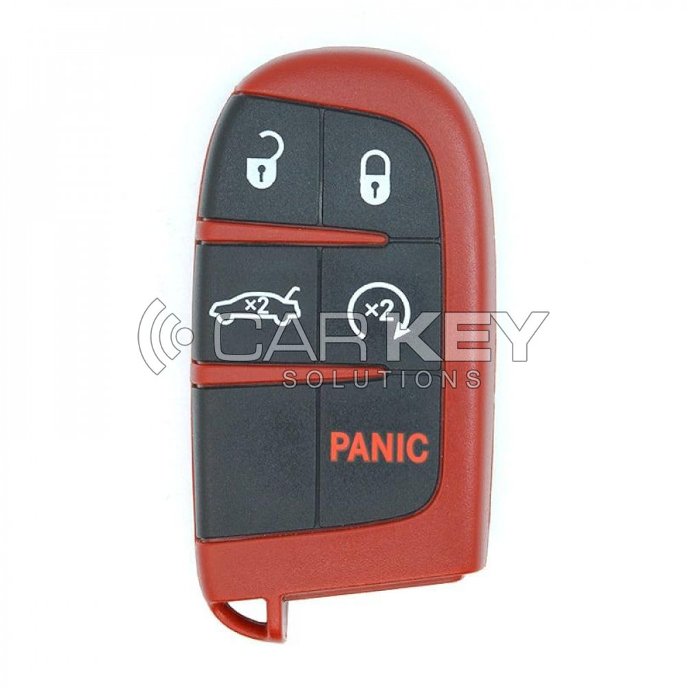 Dodge Charger Challenger Hellcat 2019–2023 Original Smart-Fernbedienungsschlüssel mit voller Leistung, schwarzem Logo, 5 Tasten, 433 MHz, 68394205AA