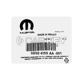 Dodge RAM 2019–2024 Original Smart Remote Key 3 Buttons 433 MHz 68584159AA