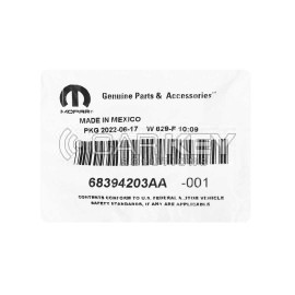 Dodge SRT 2019–2023 Original Smart Remote Key 4 + 1 Tasten 433 MHz 68394203AA