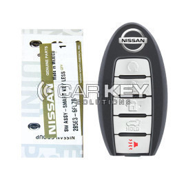 Echte Smart-Key-Fernbedienung für Nissan Rogue 2017–2018, 5 Tasten, 433 MHz, 285E3-6FL7B / 285E3-6FL7A