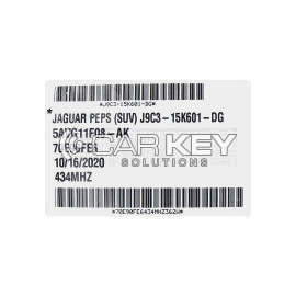 Jaguar 2019-2023 Original Smart-Fernschlüssel 5 Tasten 433 MHz J9C3-15K601-DG / J9C3-15K601-DK