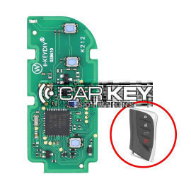 KeyDiy KD TB02-4 Toyota Lexus Universal Smart Key PCB 4 Tasten mit 8A Transponder