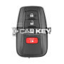 KeyDiy KD Toyota Lexus Universal Smart Remote Key 3 + 1 Tasten Mit 8A Transponder TB36-4