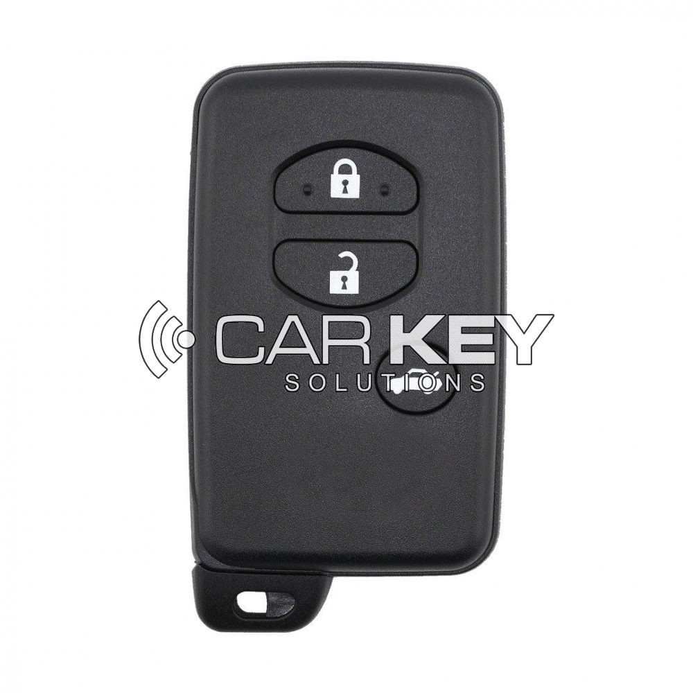 KeyDiy KD Toyota Universal Smart Remote Key 3 Tasten mit schwarzem Schlüsselgehäuse TDB03-3