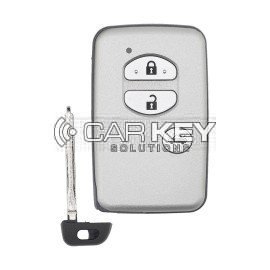 KeyDiy KD Toyota Universal Smart Remote Key 3 Tasten mit silbernem Schlüsselgehäuse TDB03-3