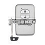 KeyDiy KD Toyota Universal Smart Remote Key 3 Tasten mit silbernem Schlüsselgehäuse TDB03-3