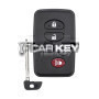 KeyDiy KD Toyota Universal Smart Remote Key 3+1 Tasten mit schwarzem Schlüsselgehäuse TDB03-4