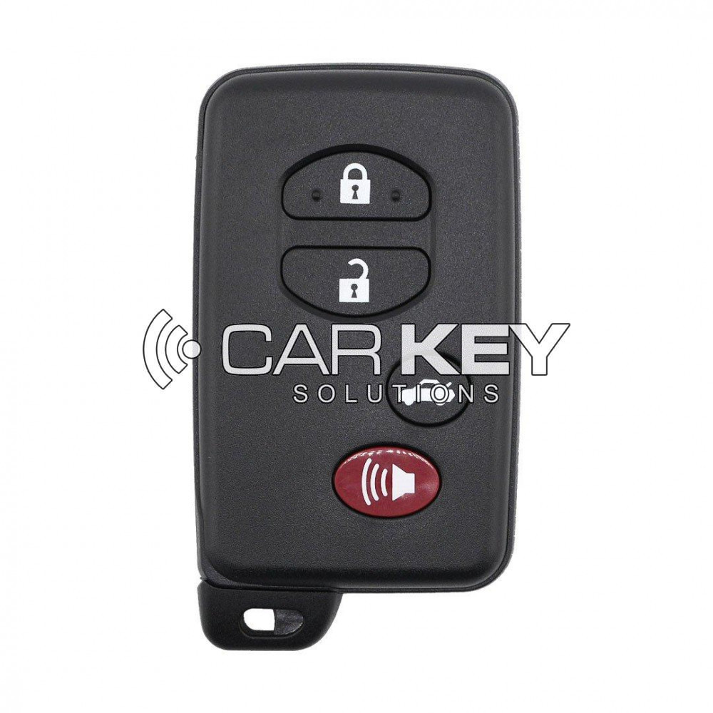 KeyDiy KD Toyota Universal Smart Remote Key 3+1 Tasten mit schwarzem Schlüsselgehäuse TDB03-4