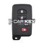 KeyDiy KD Toyota Universal Smart Remote Key 3+1 Tasten mit schwarzem Schlüsselgehäuse TDB03-4