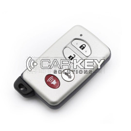 KeyDiy KD Toyota Universal Smart Remote Key 3+1 Tasten mit silbernem Schlüsselgehäuse TDB03-4