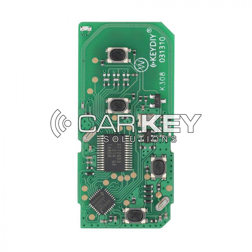 KeyDiy KD Toyota Universal Smart Remote PCB 4 Tasten TDB04-3