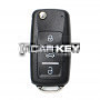 Keydiy KD Universal Flip Remote 3 Tasten Volkswagen Typ B08-3