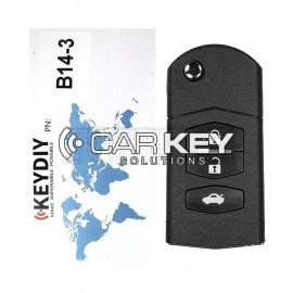 Keydiy KD Universal Flip Remote Key 3 Tasten Mazda Typ B14-3