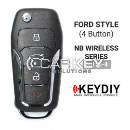 KeyDiy KD Universal Flip Remote Key 3+1 Tasten Ford Typ NB12-4