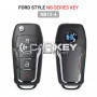 KeyDiy KD Universal Flip Remote Key 3+1 Tasten Ford Typ NB12-4