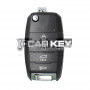 Keydiy KD Universal Flip Remote Key 3+1 Tasten KIA Typ B19-4