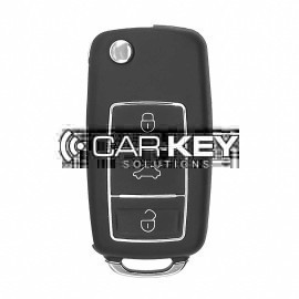Keydiy KD Universal Klappschlüssel 3 Tasten Chrom Volkswagen Typ B01-3