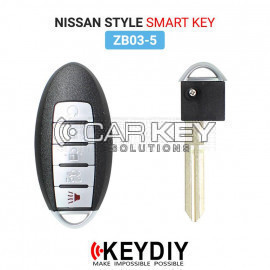 Keydiy KD Universal Smart Remote Key 4+1 Tasten Nissan Typ ZB03-5