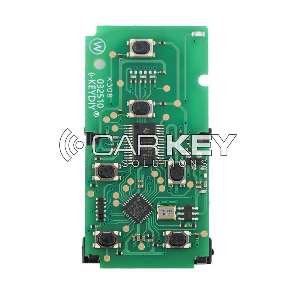 Keydiy KD Universal Smart Remote PCB 6 Tasten Toyota Typ TDB07-6
