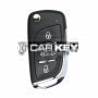 Keydiy KD Universal-Flip-Fernbedienungsschlüssel, 3 Tasten, PSA Typ B11