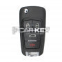 Keydiy KD Universal-Flip-Fernbedienungsschlüssel, 3+1 Tasten, Chevrolet Typ B18