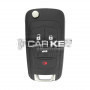 Klappschlüssel für Chevrolet Camaro 2012–2015, 4 Tasten, 433 MHz, FCC-ID: OHT01060512