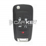 Klappschlüssel für Chevrolet Camaro, 4+1 Tasten, 433 MHz