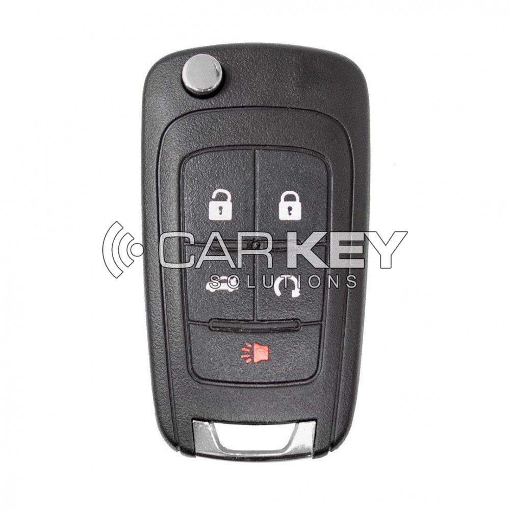 Klappschlüssel für Chevrolet Malibu/Impala 2014–2015, 4+1 Tasten, 433 MHz, HITAG 2 – ID46 PCF7937E-Transponder