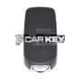 Klappschlüssel für Fiat EGEA, 4 Tasten, 433 MHz, Megamos AES-Transponder