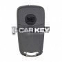 Klappschlüssel für Opel Corsa D, 2 Tasten, 433 MHz, PCF7941A, Transponder, FCC-ID: 13.188.284 – G1-AM433TX