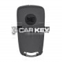 Klappschlüssel für Opel Vectra C, 3 Tasten, 433 MHz, PCF7946, Transponder, FCC-ID: G3-AM433TX