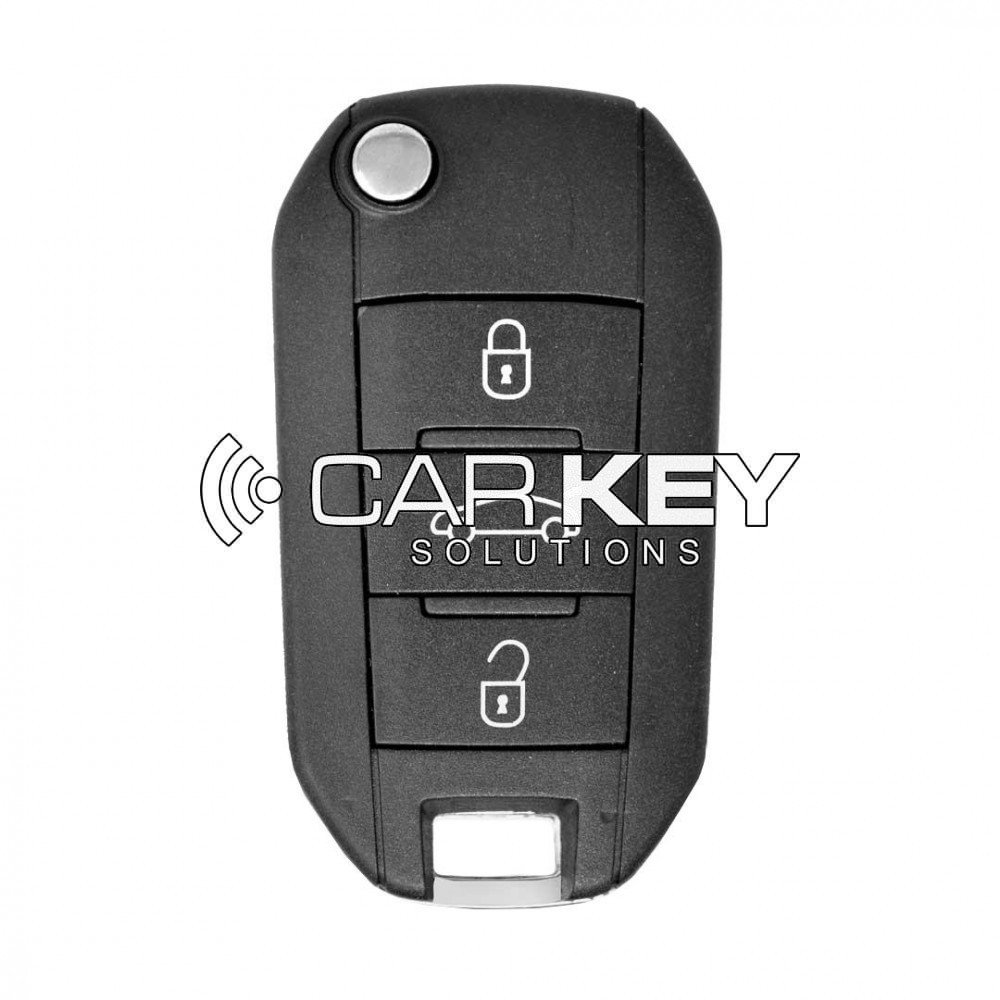 Klappschlüssel für Peugeot 3 Tasten 434MHz 9809825177 / 2015DJ2893 / 08454610 / HUF8435