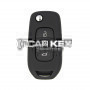 Klappschlüssel für Renault Dacia, 3 Tasten, 433 MHz, AES PCF7961M-Transponder
