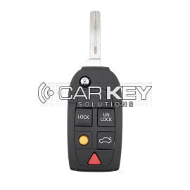 Klappschlüssel für Volvo S60 S80 V70 XC70 XC90 2004–2015, 5 Tasten, 315 MHz – ID48-Chip