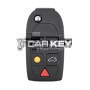Klappschlüssel für Volvo S60 S80 V70 XC70 XC90 2004–2015, 5 Tasten, 315 MHz – ID48-Chip