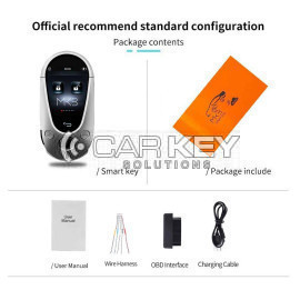 LCD EN700 Smart Key PKE System Für Alle Keyless Auto Mercedes Benz Stil Silber Farbe