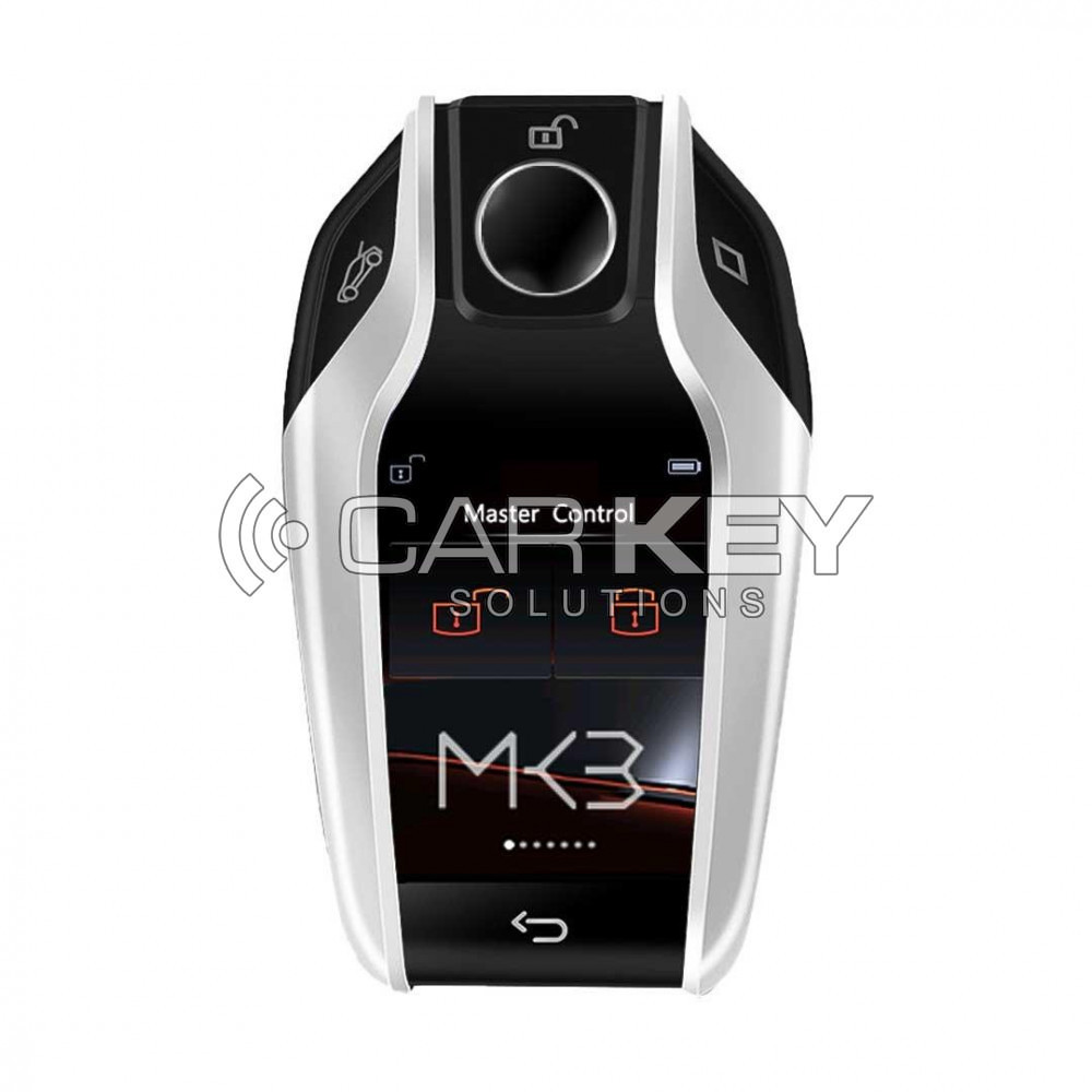 LCD Universal modifizierter Smart Remote Key PKE Comfort Access System für alle schlüssellosen Autos Silber Farbe