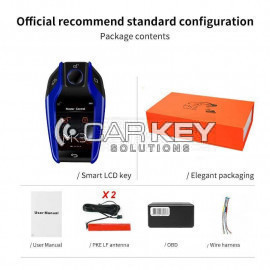 LCD Universal modified Smart Remote Key PKE Comfort Access System for all keyless cars, blue color